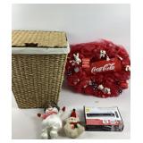 Coca-Cola Wreath, Plush Snowman, iKonvert Box, Lau