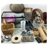 Mirror, Aquarium, Washboard, Paper Rolls, Bells, K
