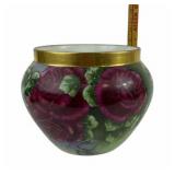 T&V Limoges Hand-Painted Porcelain Jardinere