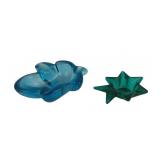 Mikasa Comet Votive Candle Holder, Blue Art Glass