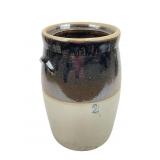 Two-Tone Stoneware Crock 2-Gallon