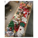 Sleigh Bell Wreath, Talking Mrs Claus, Glass Table