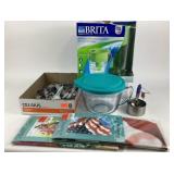 Brita Water Pitcher, Celsius Flatware, Measuring C