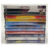 DVDS: Dumbo, Lion King, Cruella, Goof Troop