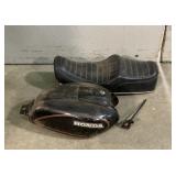 Honda 1981 CV 400 Motorcycle Gas Tank, Seat