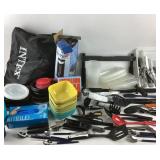 Kitchen Utensils, Tableware, Intex Bag, Air Pump