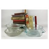 Cookbooks Lot With Pyrex Bakeware