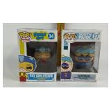 Funko Pop Ray Gun Stewie, Cartman Figures