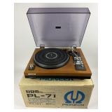 Pioneer PL-71 Turntable with box 33 speed doesnï¿½t