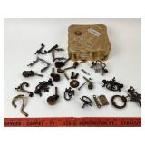 19th-20th Century Metal Hardware; Drawer Pulls, Ro