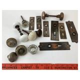 Victorian Eastlake Door Plates, Doorknobs