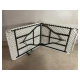 6 foot folding table- folds in half