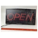 LED Open Sign With Red And Blue Lights