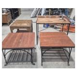 Wood & Metal Work Station/Computer Desk With