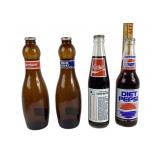 Budweiser, Bud Light, Coca-Cola, Diet Pepsi Bottle