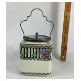 A. E. Gray Hanley England Ceramic Biscuit Jar