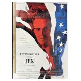 1991 JFK Kevin Costner DBL Sided Movie Poster 40"x