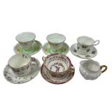 Royal Grafton, Shelley Bone China Cups, Creamer, S