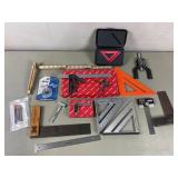 Starret, swanson squares, measuring tools