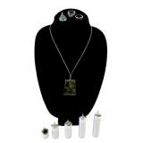 Costume Jewelry: Rings, necklace, pendant