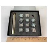 Leather animal Stamp set, one missing