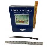 Liberty Wooden Puzzle, African Wooden Letter Opene