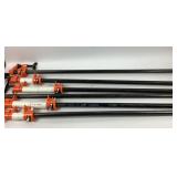 Pony Pipe Clamps with Steel Pipes