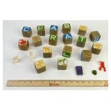 Wooden Blocks, Papco Football Figurines