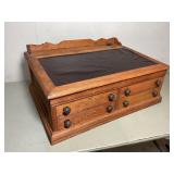 Writing Desk w/ Ink Well,  4 drawers