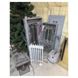 2 Circuit breaker panels, air filter, space heater