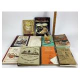 Cookbooks With Molded Mid Century Plastic Chicken