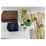 Sewing Patterns, Old Mail, ï¿½Ceramic Teapot, Wooden