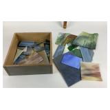 Stained Glass Pieces in Various Colors