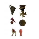 Masonic Medal, Auburn Basketball Charm, Deer Pin,