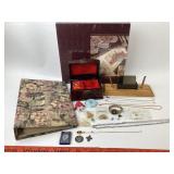 Leather Memory Album, Chinese Jewelry Box, Timex W