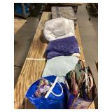 Blankets, Hangers, Gift Bags, Toiletries, Suitcase