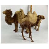 Camel Figurines with Fur, Leather Details