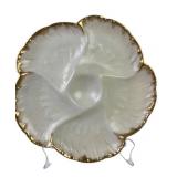 Victorian Limoges porcelain oyster plate Charles