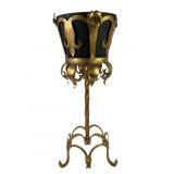 Italian tole ware gilt metal jardiniere