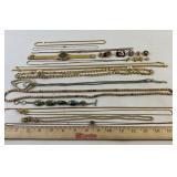 Costume Jewelry: Serigo Valente watch, necklaces