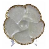 Victorian Limoges porcelain oyster plate Charles