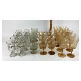 Glass Goblets, Drinking Glasses, Holiday Theme