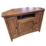 Mission Style Solid Wood Corner TV Cabinet (42