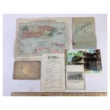 Vintage Marketing Material with Vintage Puerto