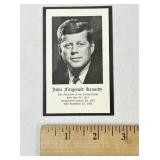 John F Kennedy Funeral Catholic Mass Prayer Card