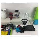 Decorative Ceramics, Glassware, Fitness Equipment