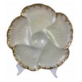 Victorian Limoges porcelain oyster plate Charles
