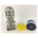John F. Kennedy Bust, Kosta Boda glass