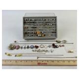 Costume Jewelry: Rings, sizes 7-9, Cameo pin,