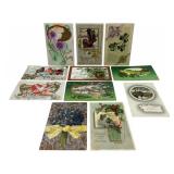 Embossed Postcards: Birthday Wishes printed in